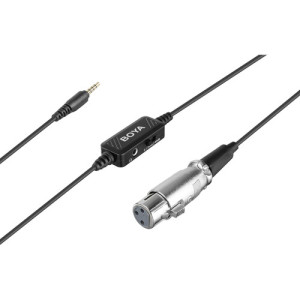 Микрофонный кабель аудиоадаптер XLR на 3,5мм TRRS BOYA BY-BCA6